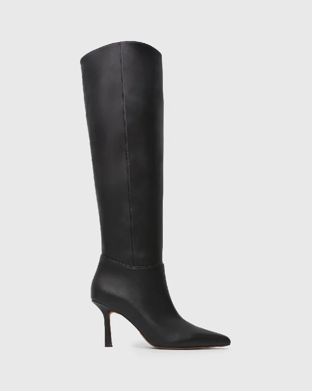 ZORA Pointy Toe Knee-Boots